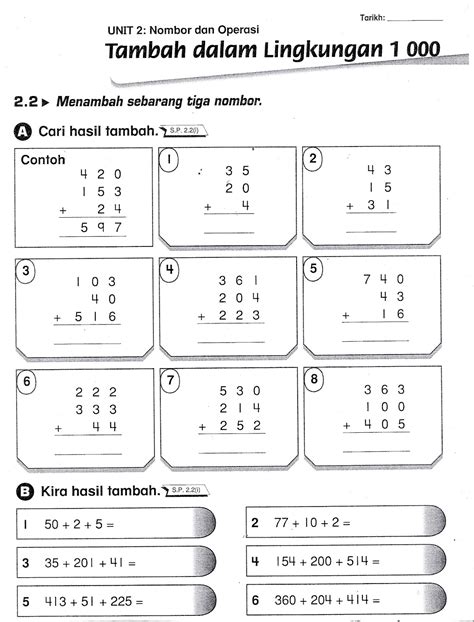 MATEMATIK TAHUN 3 .